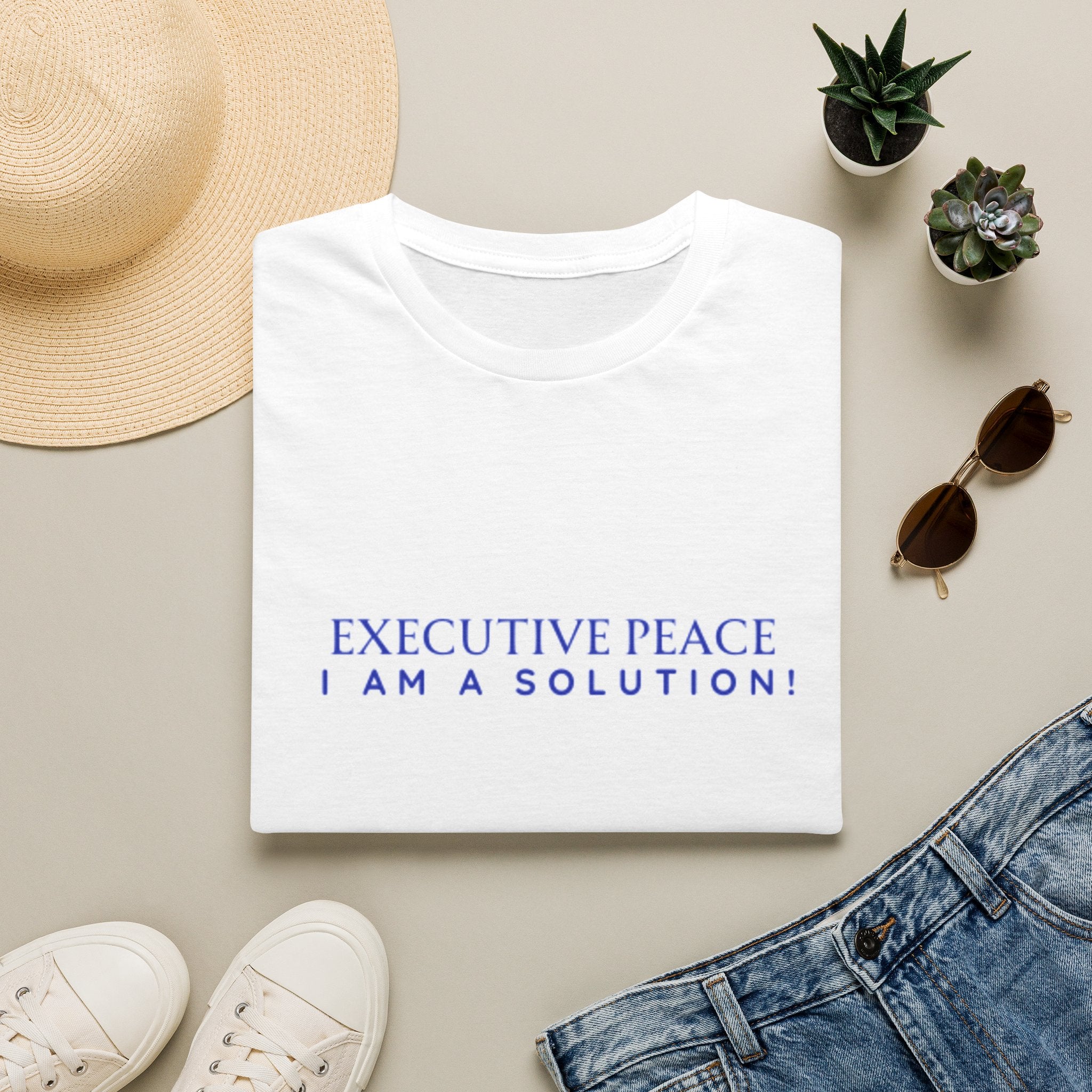 Executive Peace T-Shirt — "I Am a Solution!" Motivational Tee