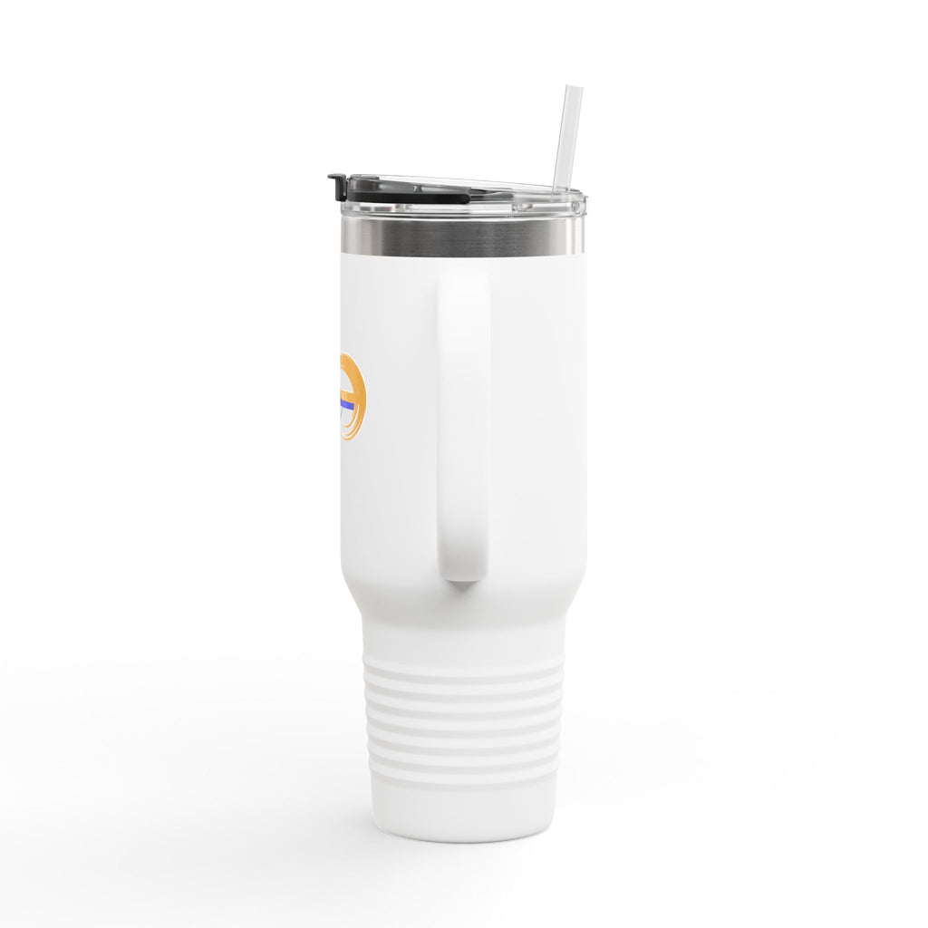40oz Insulated Travel Mug — Infinity Wave Logo Stainless Steel Tumbler