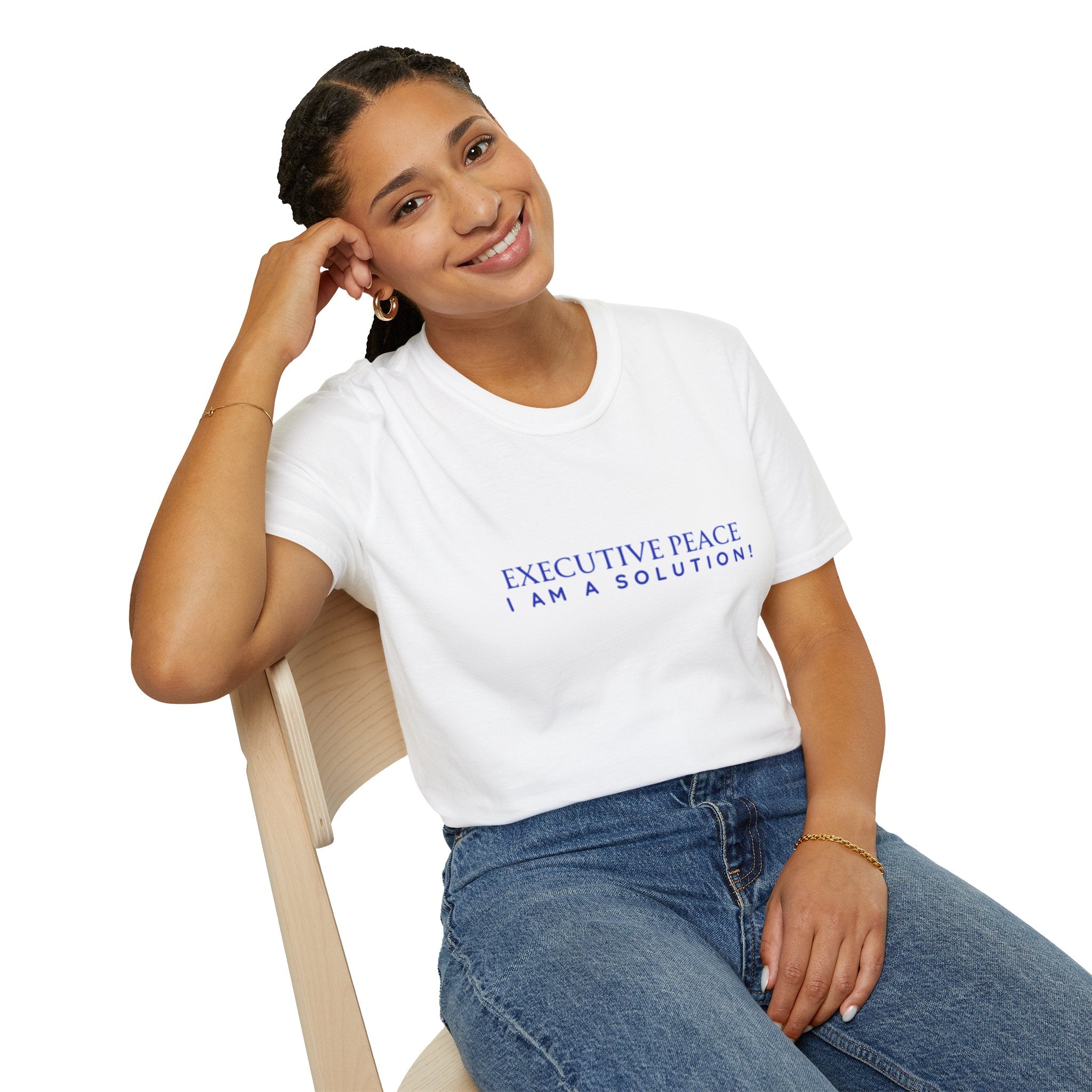 Executive Peace T-Shirt — "I Am a Solution!" Motivational Tee