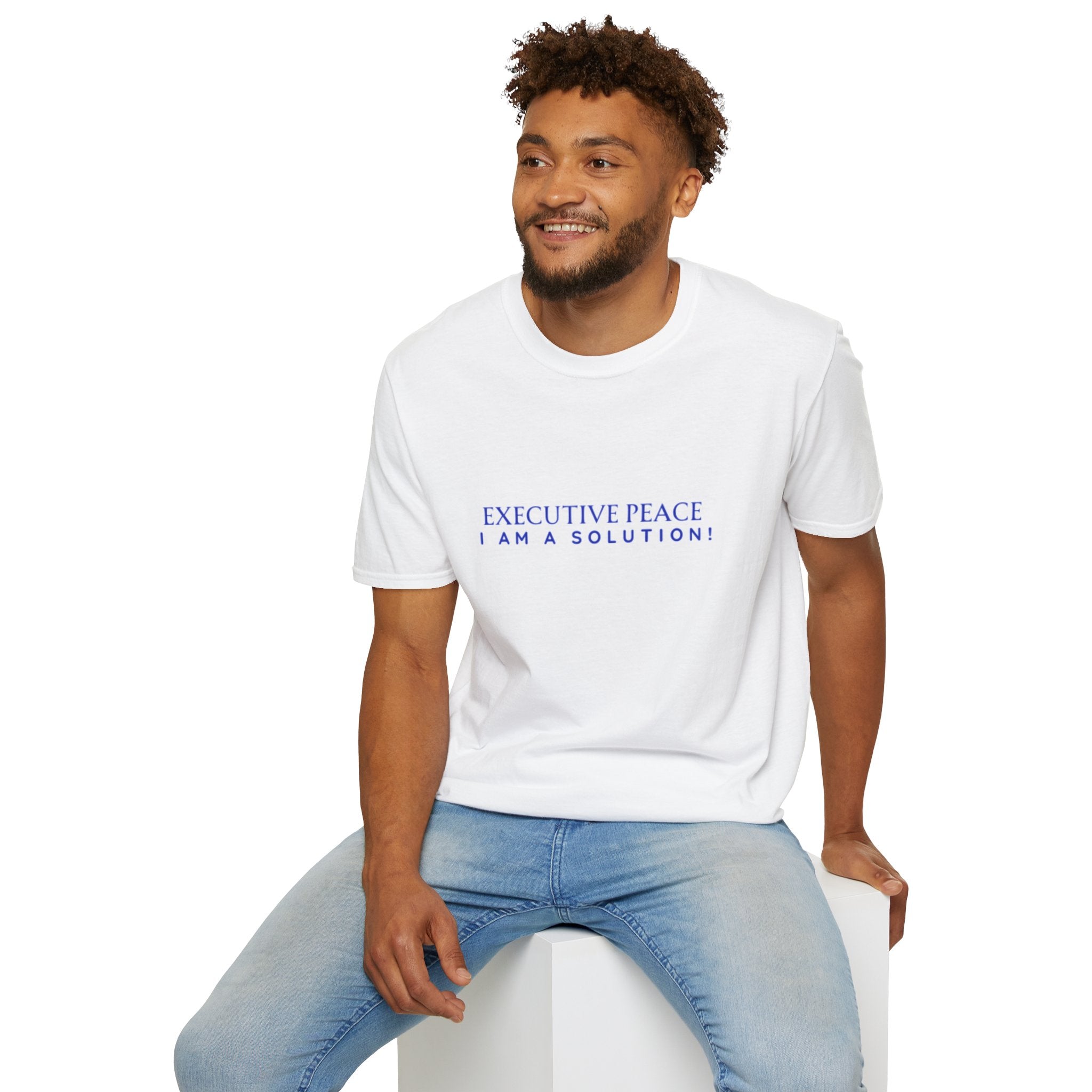 Executive Peace T-Shirt — "I Am a Solution!" Motivational Tee